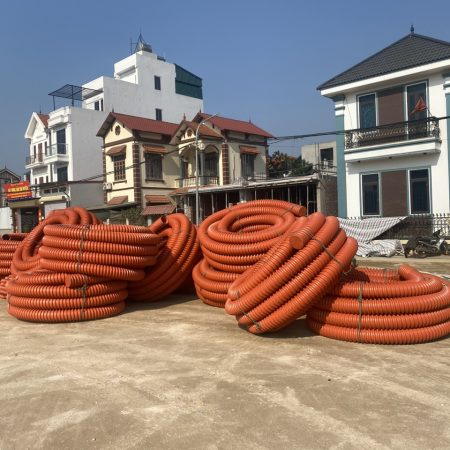 Ống HDPE gân xoắn luồn cáp điện