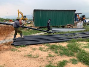 Hình ảnh ANHUNGINC giao hàng tại Dự án. 