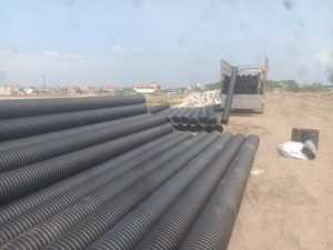 AN HUNG INC cung cấp ống nhựa HDPE gân sóng 2 lớp cho DA Vlasta Thủy Nguyên
