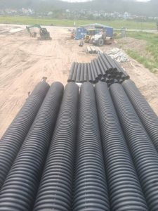 AN HUNG INC cung cấp ống nhựa HDPE gân sóng 2 lớp cho DA Vlasta Thủy Nguyên