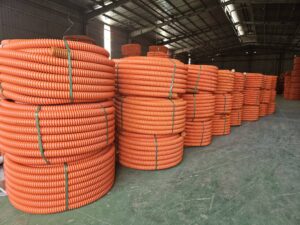 Ống HDPE gân xoắn luồn cáp điện