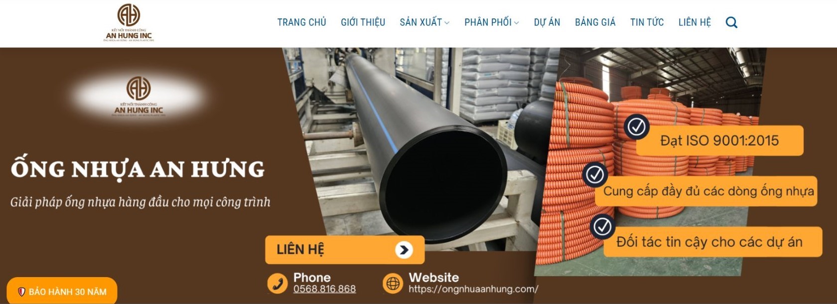 Ống nhựa An Hưng cung cấp ống xoắn HDPE đạt chuẩn