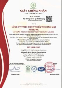 Tiêu chuẩn cho An Hưng - nhà sản xuất ống nhựa HDPE hàng đầu