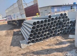 Hình ảnh thi công tại dự án Nhà máy sản xuất gia công bao bì PACKCO của Ống nhựa An Hưng