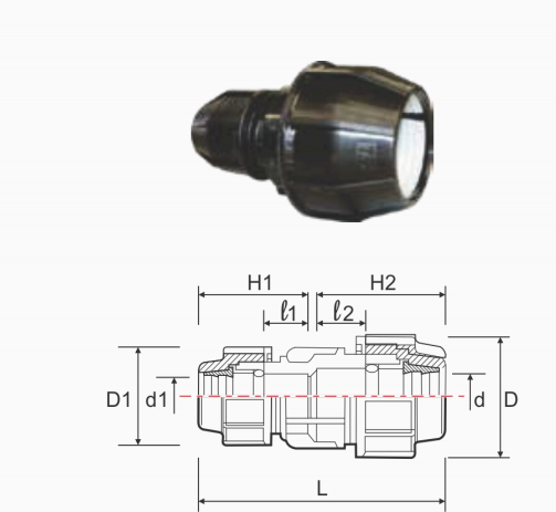Nối chuyển bậc HDPE